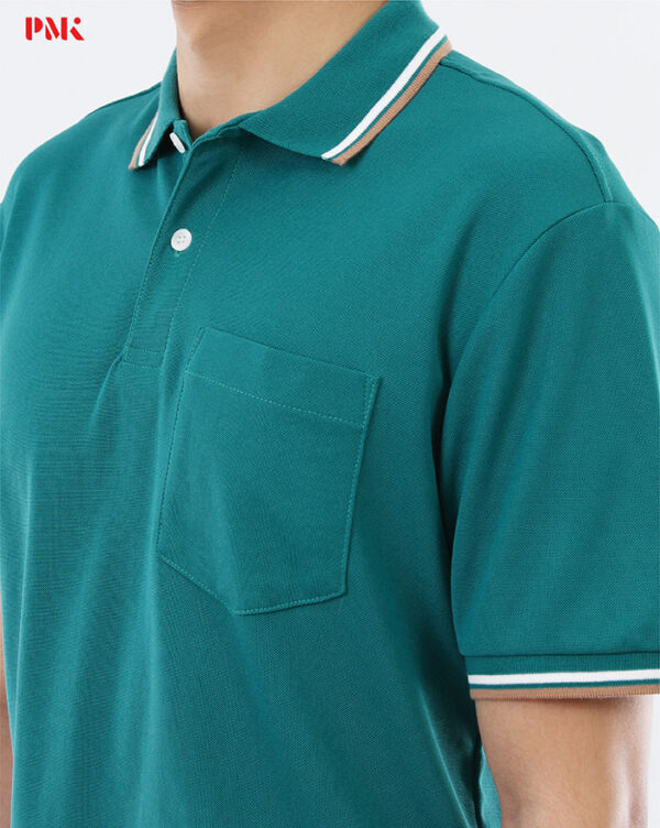 เสื้อโปโล Kaneko Charisma KM008 สีเขียว - Image 8