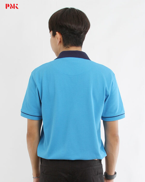 เสื้อโปโล Coolplus Coolway สีฟ้าเข้มปกกรมท่า - Image 4