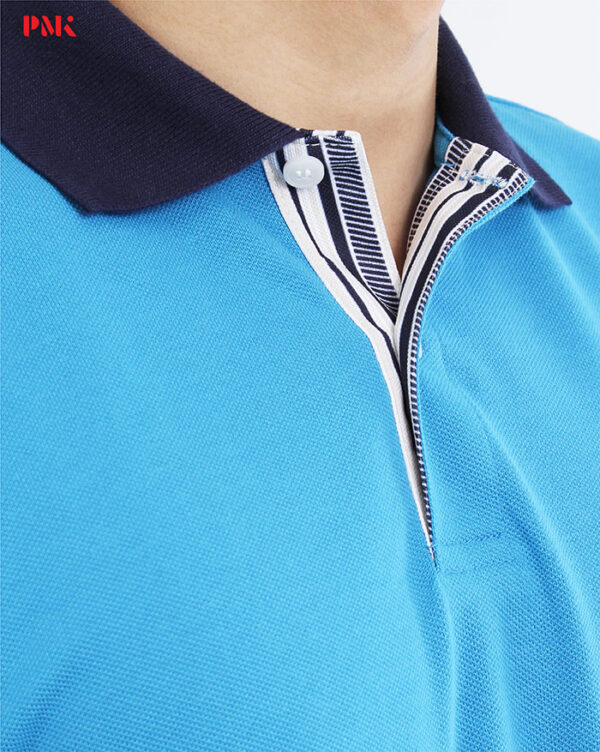 เสื้อโปโล Coolplus Coolway สีฟ้าเข้มปกกรมท่า - Image 5