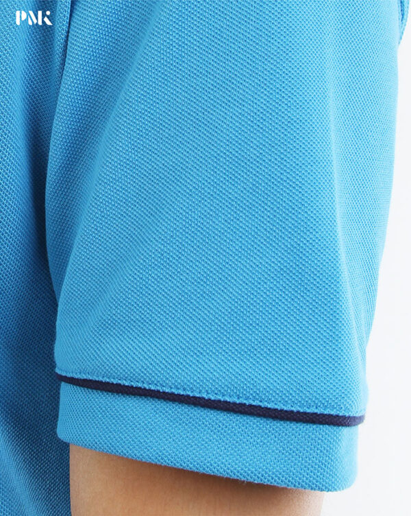 เสื้อโปโล Coolplus Coolway สีฟ้าเข้มปกกรมท่า - Image 7