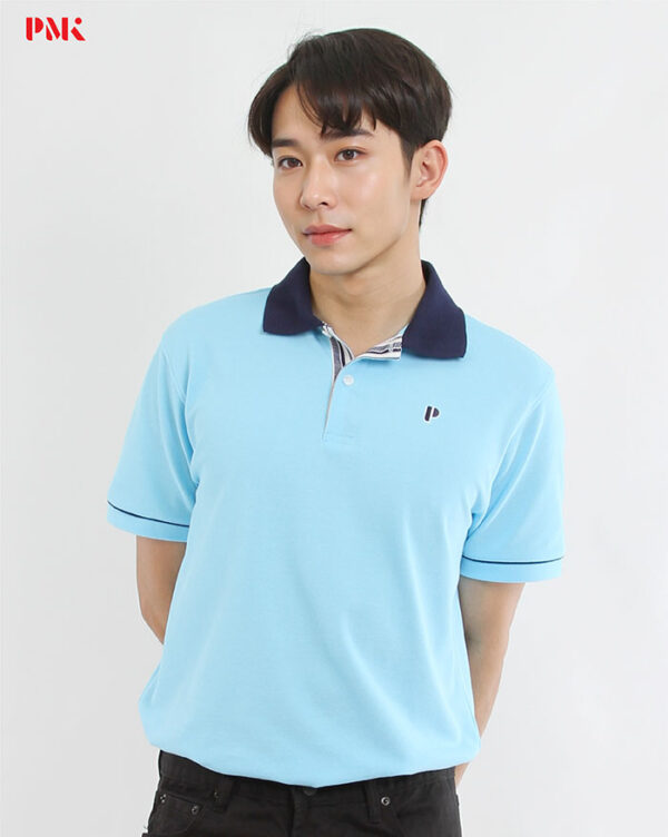 เสื้อโปโล Coolplus Coolway สีฟ้าปกกรมท่า - Image 2