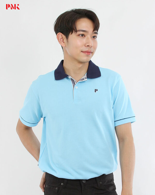 เสื้อโปโล Coolplus Coolway สีฟ้าปกกรมท่า - Image 3