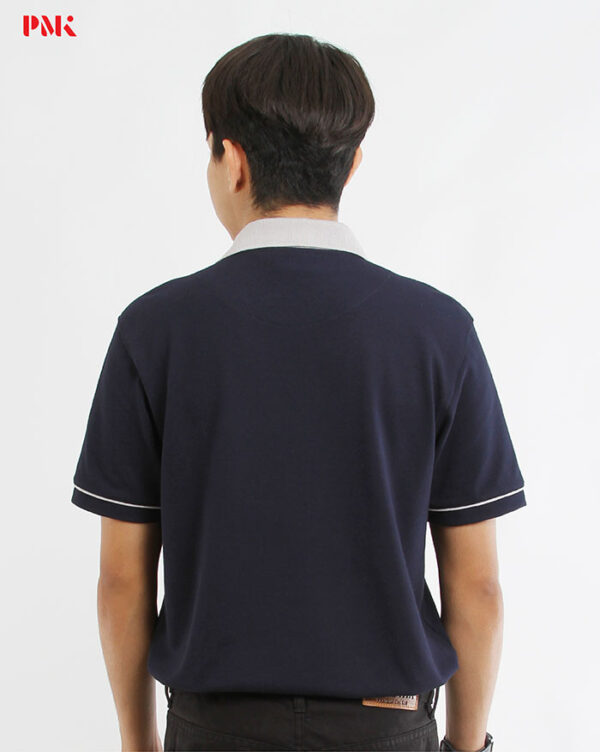 เสื้อโปโล Coolplus Coolway สีกรมท่าปกเทา - Image 4