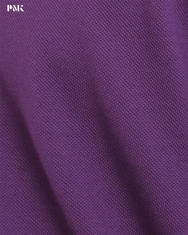 เสื้อโปโล Coolplus Coolway สีม่วงปกกรมท่า - Image 8