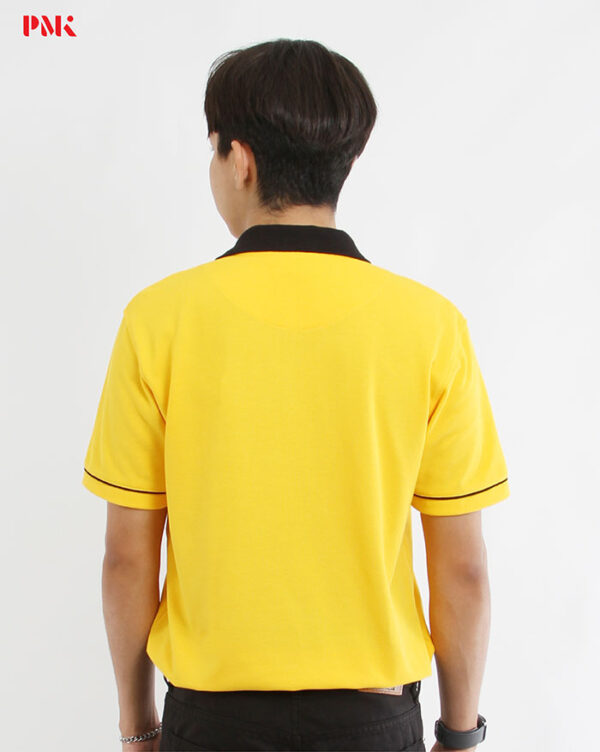 เสื้อโปโล Coolplus Coolway สีเหลืองปกดำ - Image 4