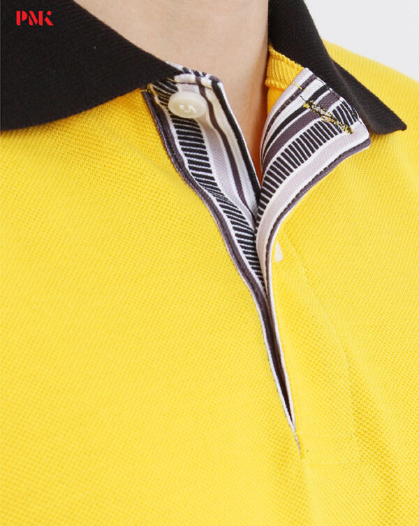 เสื้อโปโล Coolplus Coolway สีเหลืองปกดำ - Image 5