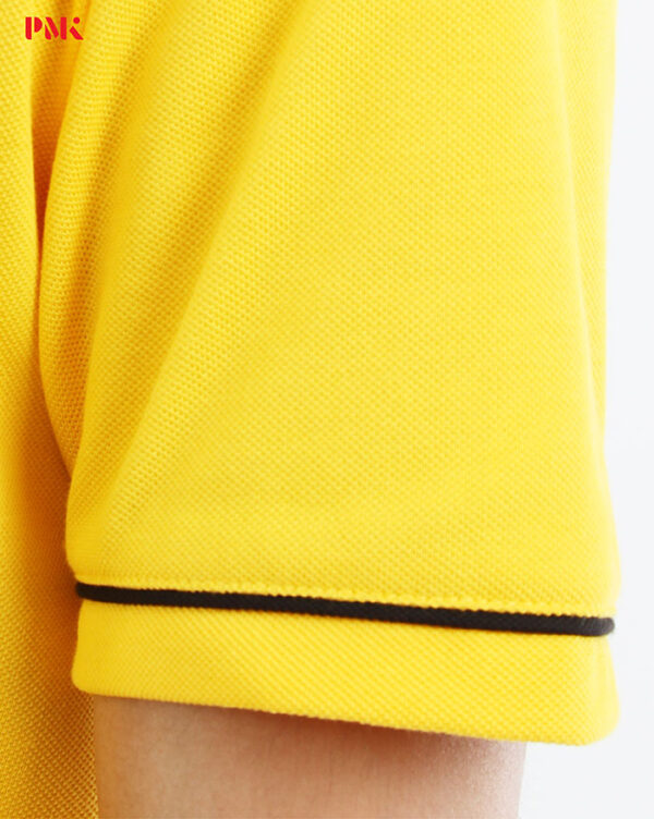 เสื้อโปโล Coolplus Coolway สีเหลืองปกดำ - Image 7