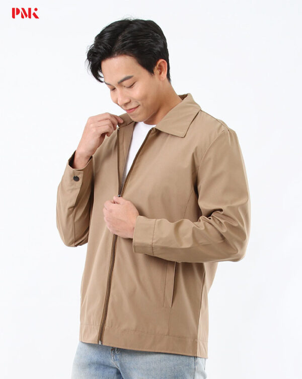 แจ็คเก็ต Simply คอปก สีน้ำตาล - Image 2