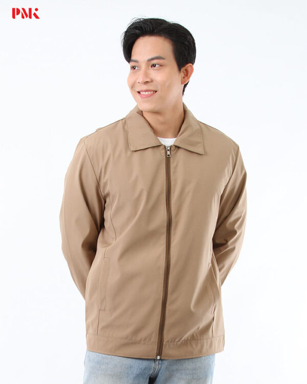 แจ็คเก็ต Simply คอปก สีน้ำตาล - Image 4