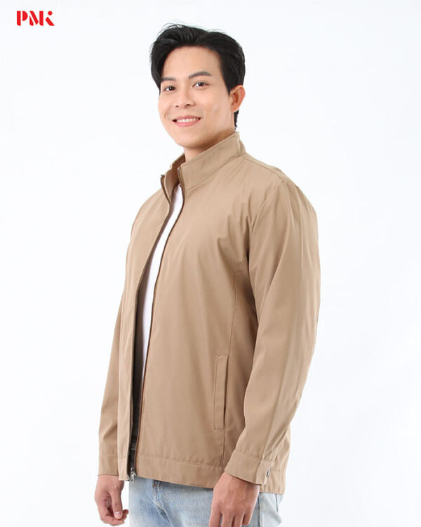 แจ็คเก็ต Simply คอจีน สีน้ำตาล - Image 2