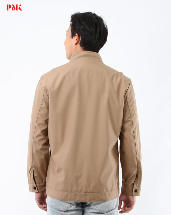แจ็คเก็ต Simply คอจีน สีน้ำตาล - Image 5