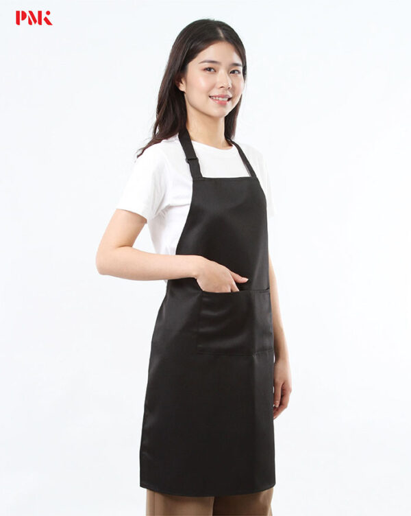 ผ้ากันเปื้อน Smooth Plus สีดำ (สายคล้องคอ) - Image 3