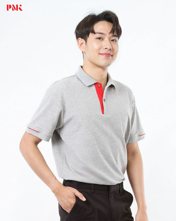 เสื้อโปโล Regular TCP Zenith สีเทาท็อปดราย - Image 4