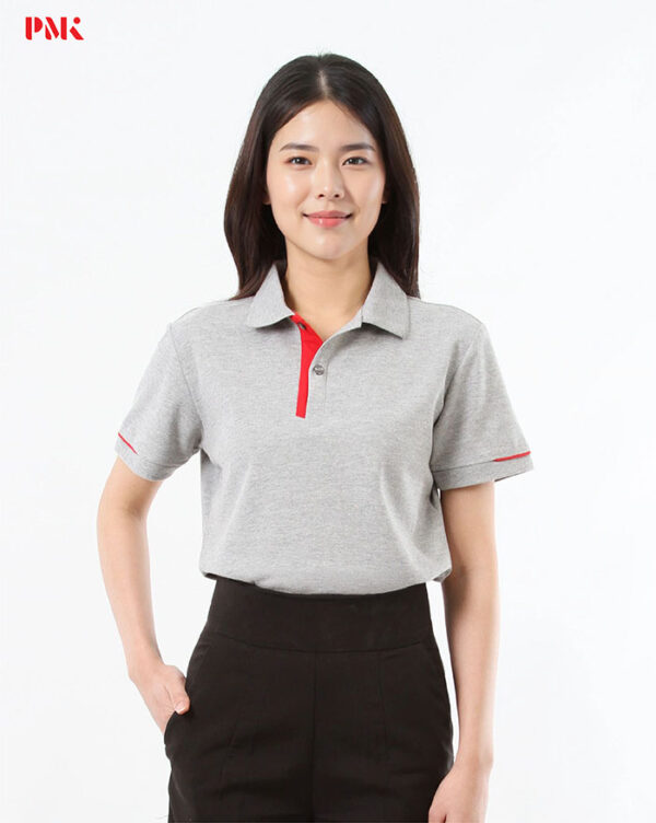เสื้อโปโล Regular TCP Zenith สีเทาท็อปดราย - Image 6