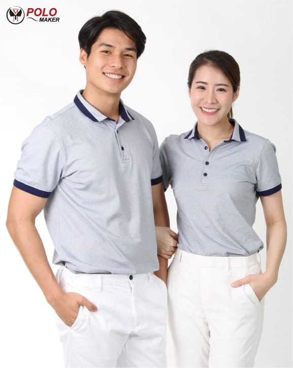เสื้อโปโล CoolPlus COZY CZ002 สีกรมท่า