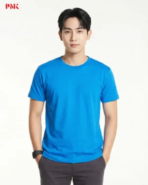 เสื้อยืดคอกลม Ultra Light Cotton สีน้ำเงิน