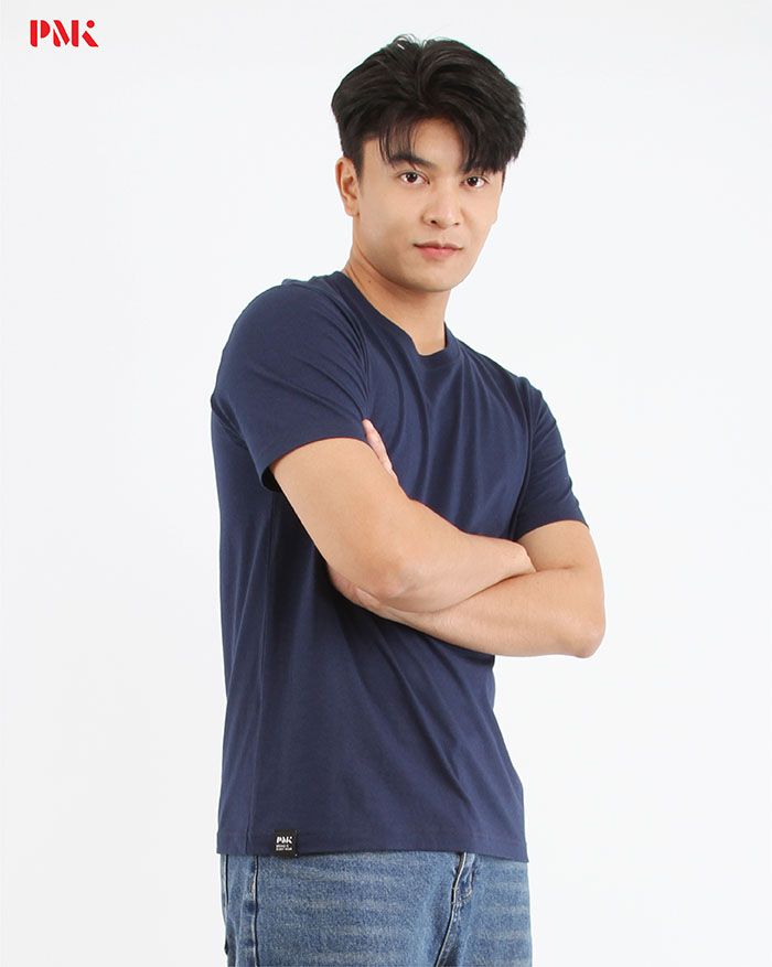 เสื้อยืด Ultra Light Cotton ทรง New Regular สีกรมท่า - Image 3