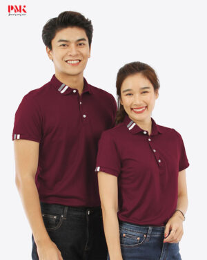 เสื้อโปโล FLEXPLUS ANTIBAC รุ่น AXIS FPP08 สีแดง