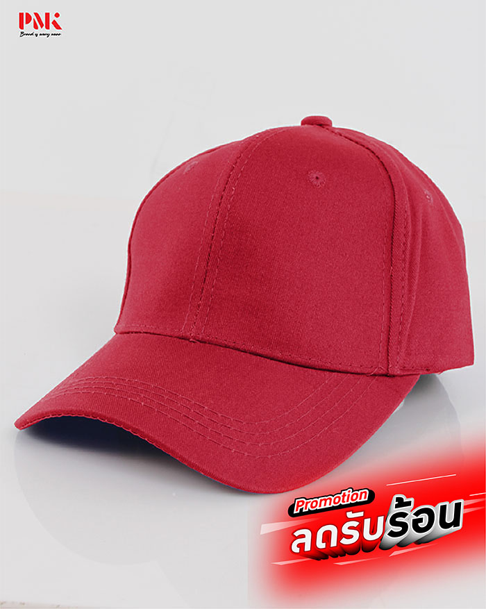 หมวก Peach Buckle-B สีแดง