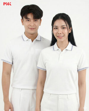 เสื้อโปโล Coolplus Oxy สีขาว
