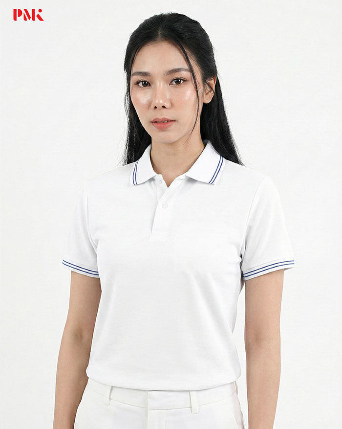 เสื้อโปโล Coolplus Oxy สีขาว - Image 6