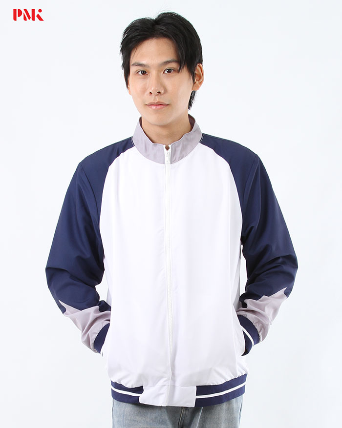 แจ็คเก็ตพิมพ์ลาย สีขาว - Image 2