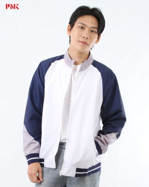 แจ็คเก็ตพิมพ์ลาย สีขาว