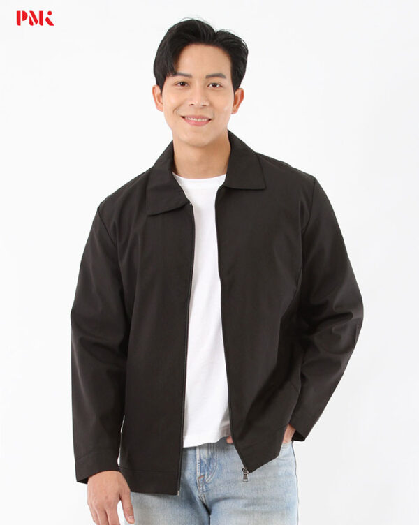 แจ็คเก็ต Simply คอปก สีดำ