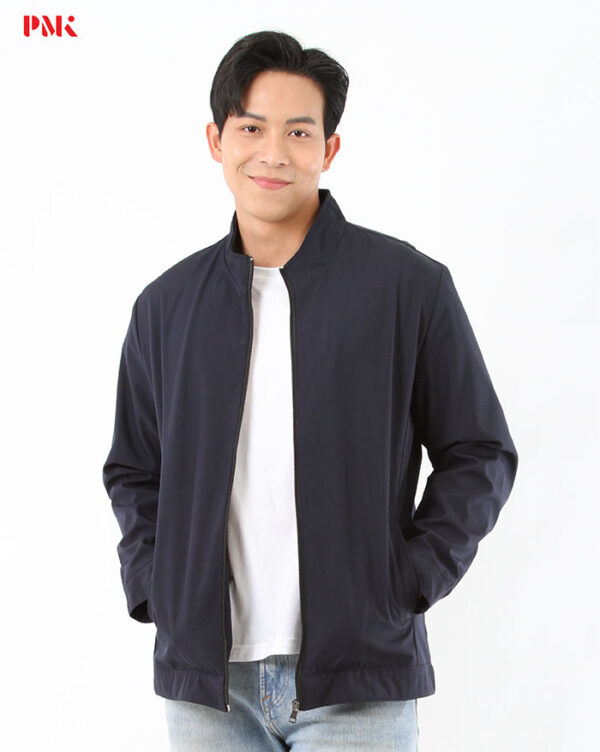 แจ็คเก็ต Simply คอจีน สีกรมท่า