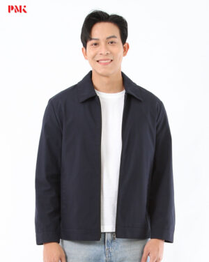 แจ็คเก็ต Simply คอปก สีกรมท่า