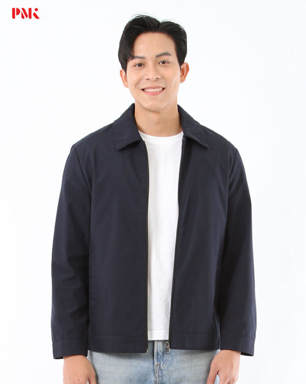 แจ็คเก็ต Simply คอปก สีกรมท่า