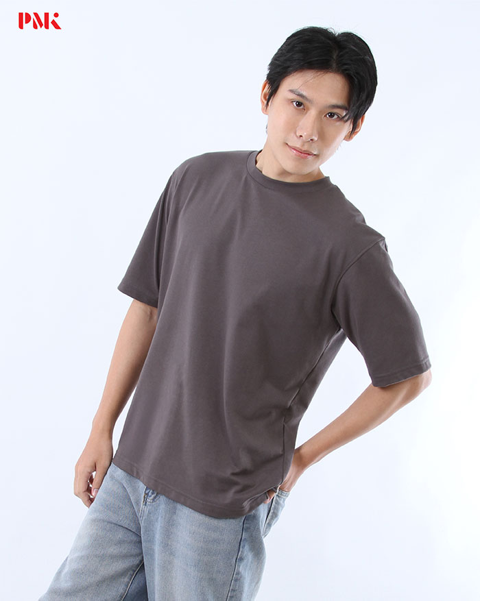 เสื้อยืด Oversize Cool Ease สีเทา - Image 2