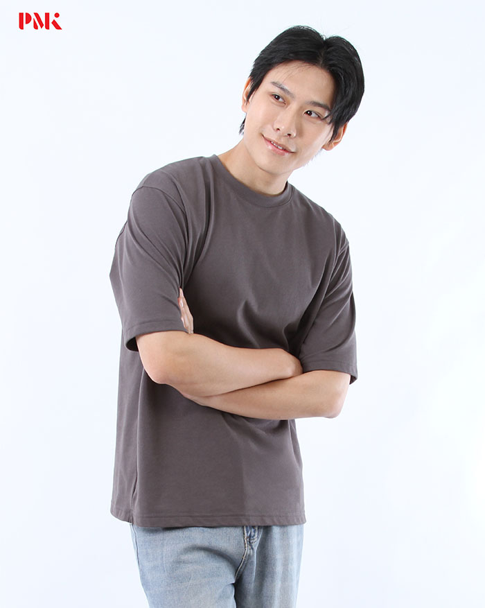 เสื้อยืด Oversize Cool Ease สีเทา - Image 3