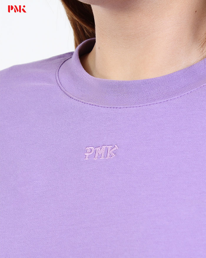 เสื้อยืด Crop สีม่วง - Image 6