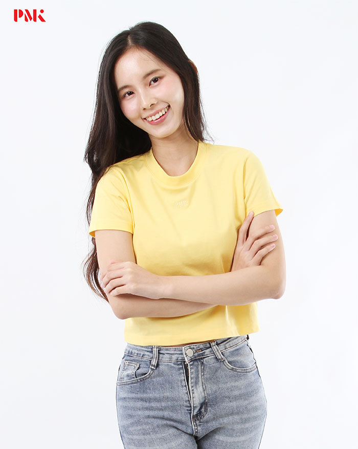 เสื้อยืด Crop สีเหลือง - Image 2