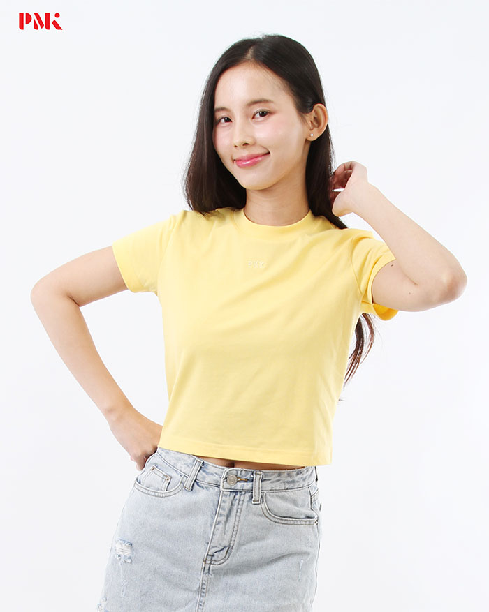 เสื้อยืด Crop สีเหลือง - Image 3