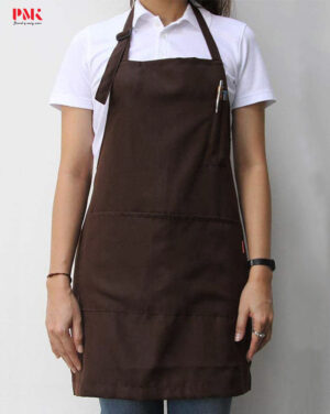 ผ้ากันเปื้อน Solon Classic Loop สายคล้องคอ สีน้ำตาลเข้ม