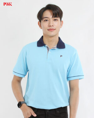เสื้อโปโล Coolplus Coolway สีฟ้าปกกรมท่า