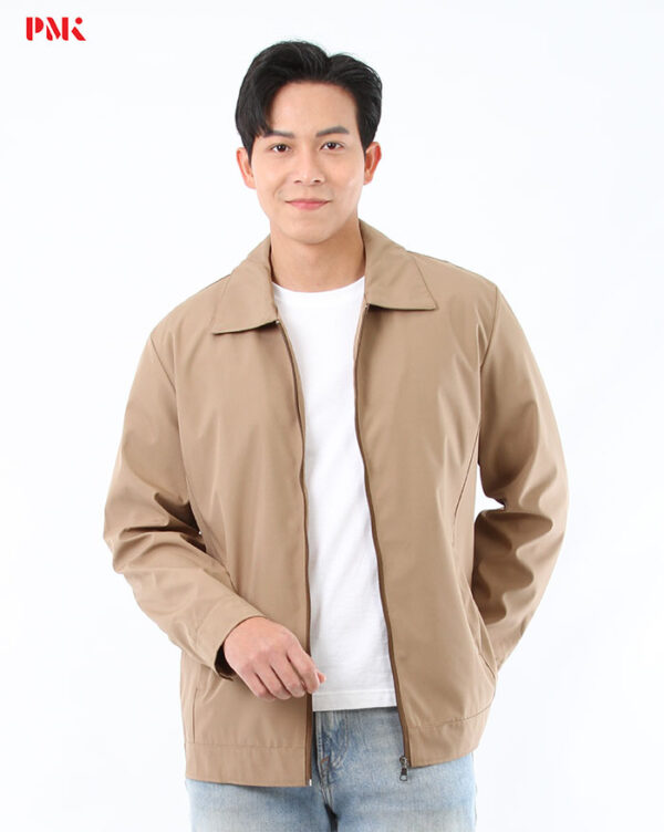 แจ็คเก็ต Simply คอปก สีน้ำตาล