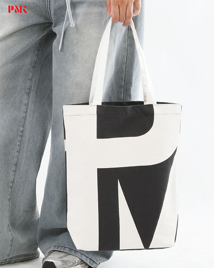 กระเป๋าผ้าแคนวาส รุ่น Move สีเทาเข้ม - Image 5