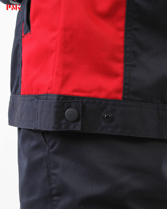 เสื้อช็อปแขนยาว Active Pro สีกรมท่าตัดต่อแดง - Image 8