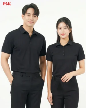 เสื้อโปโล Coolplus Oxy Prime สีดำ