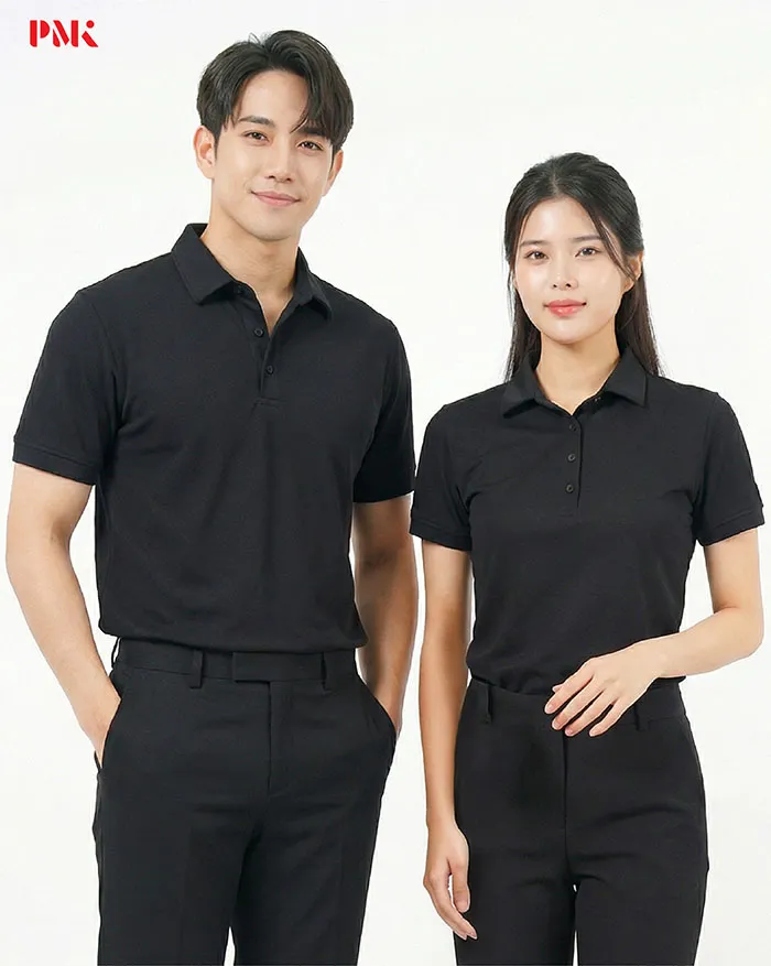 เสื้อโปโล Coolplus Oxy Prime สีดำ