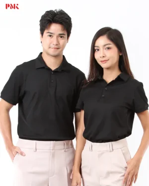 เสื้อโปโล Coolplus Oxy Prime สีดำ