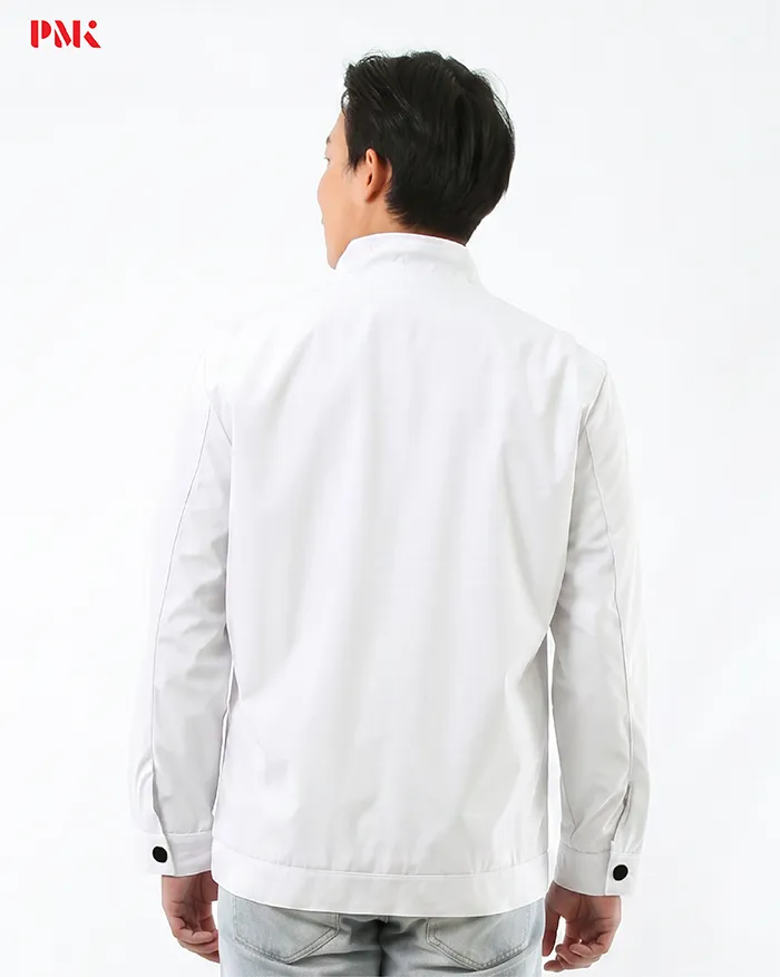 แจ็คเก็ต Simply คอจีน สีขาว - Image 3
