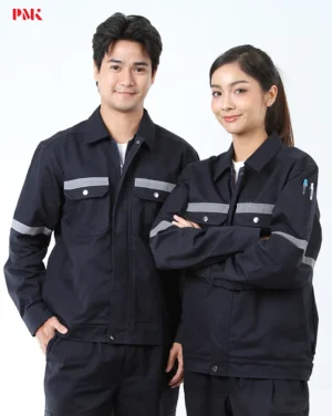เสื้อช็อปแขนยาว VSF สีกรมท่า